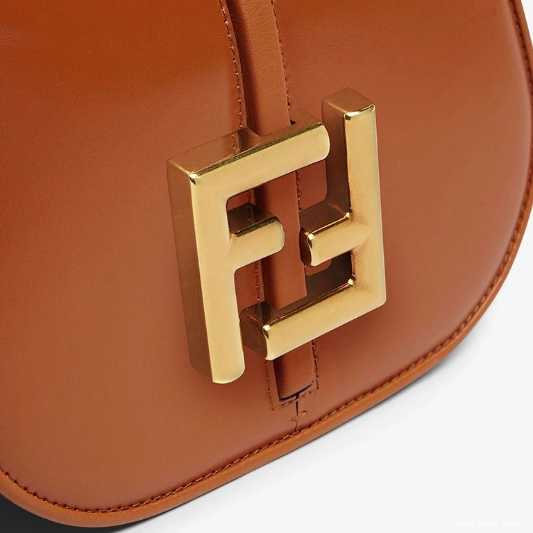 Affordable HOT In Brown Bag C'mon Calf Leather Mini Fendi 0813